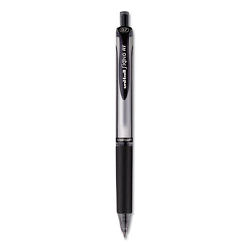 uni-ball® Signo Gel Pen, Retractable, Medium 0.7 Mm, Black Ink, Black-metallic Accents Barrel, Dozen freeshipping - TVN Wholesale